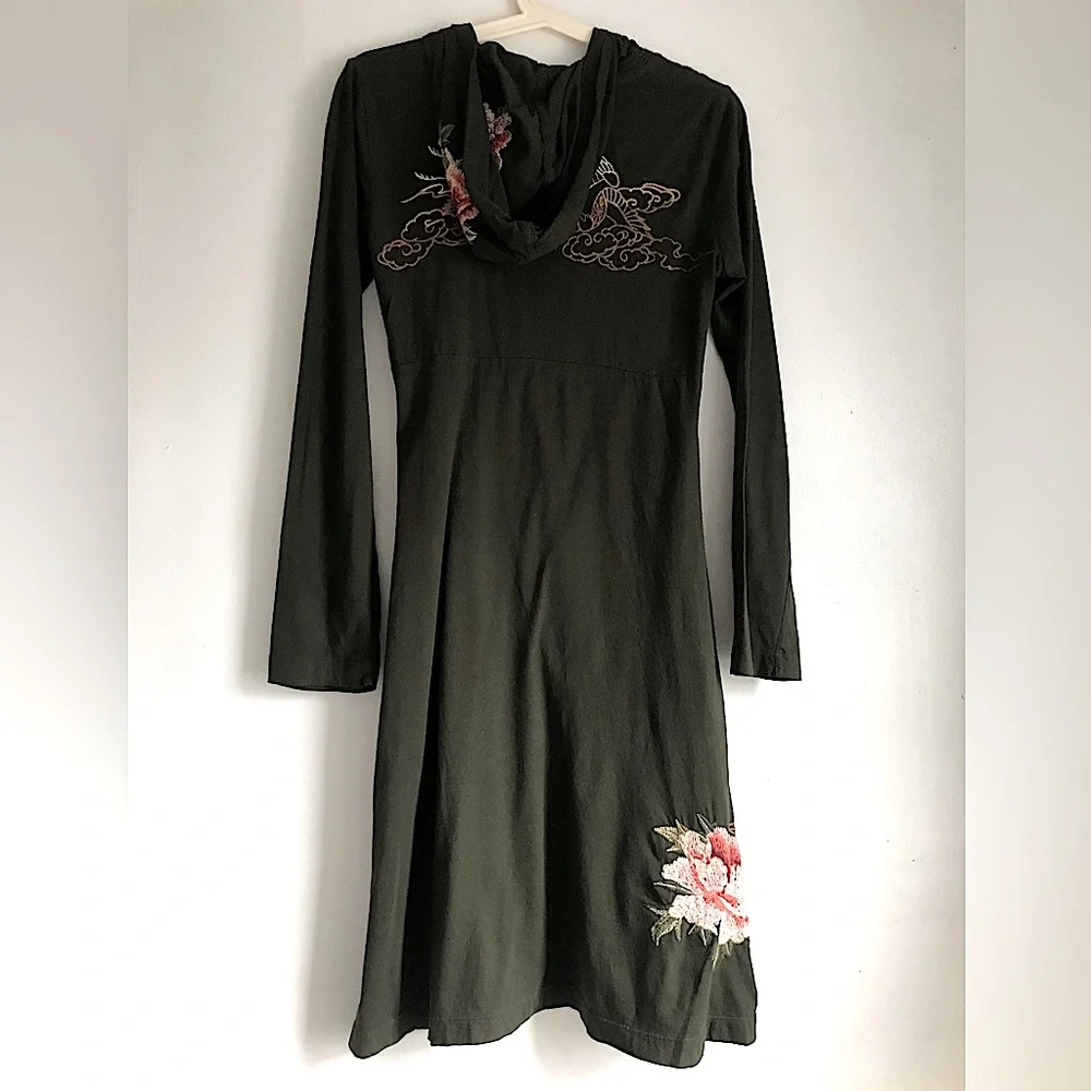 JWLA JOHNNY WAS Hoodie Embroidered Dress Tunic - Picture 3 of 10